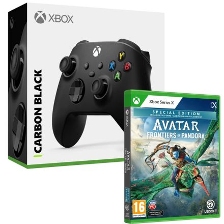 Xbox Series Wireless Controller Carbon Black (QAT-00002) + Avatar: Frontiers of Pandora Special Edition