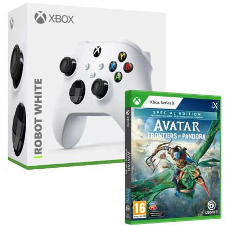 Xbox Series Wireless Controller Robot White (QAS-00009) + Avatar: Frontiers of Pandora Special Edition