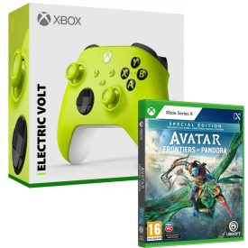   Xbox Series Wireless Controller Electric Volt (QAU-00022) + Avatar: Frontiers of Pandora Special Edition