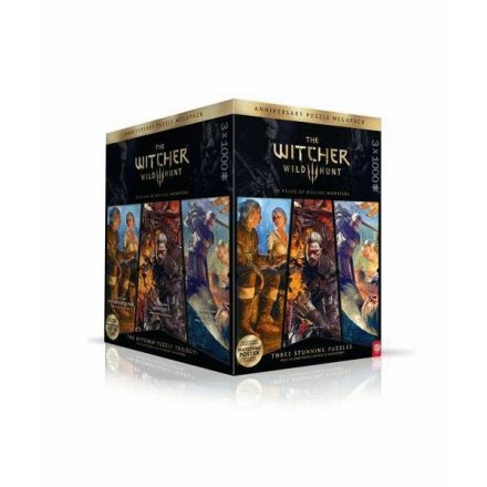 Good Loot The Witcher 3: Wild Hunt 10 Years of Killing Monsters Puzzle Trilogy 3 x 1000 darabos