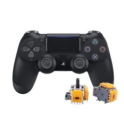   Sony DualShock 4 kontroller (Jet Black) (PS4) V2  (Factory Refurbished OEM) - Hall-szenzorral