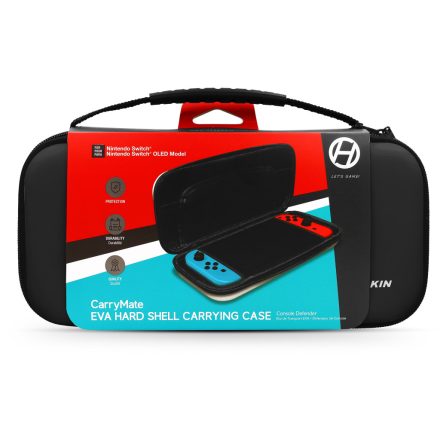 Hyperkin CarryMate EVA Nintendo Switch/Switch OLED/Switch Lite Fekete erősített utazótok (M07599-BK)