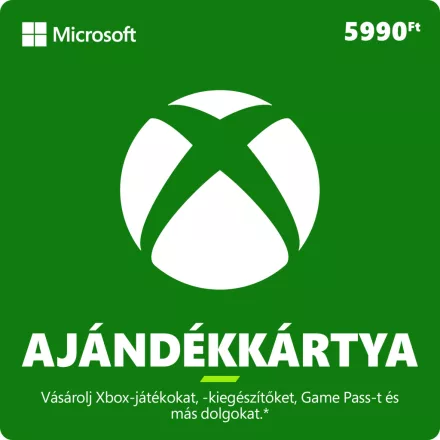 Gift Card-Xbox 5990 HUF