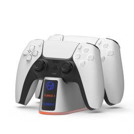   Hyperkin GigaBlast PS5 Fehér dupla töltőállomás (M07708-WH)
