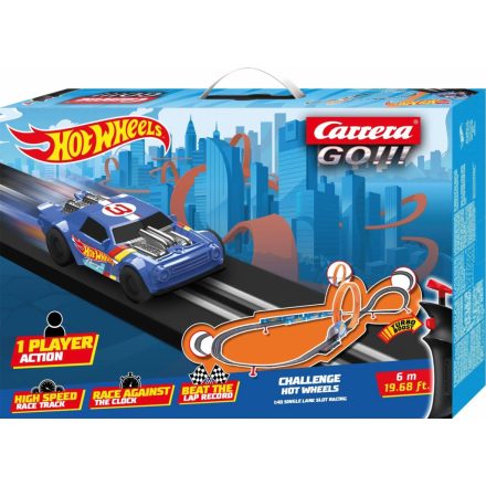 Carrera GO Challenger Hot Wheels pályaszett autóval (20068000)