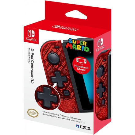 HORI D-Pad Controller (bal) Super Mario (NSW-118E) (bemutató darab)