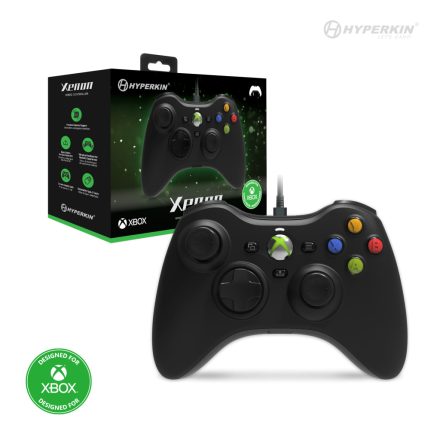 Hyperkin Xenon Xbox Series|One/Windows 11|10 fekete Xbox liszenszelt vezetékes kontroller (M01368-BK)