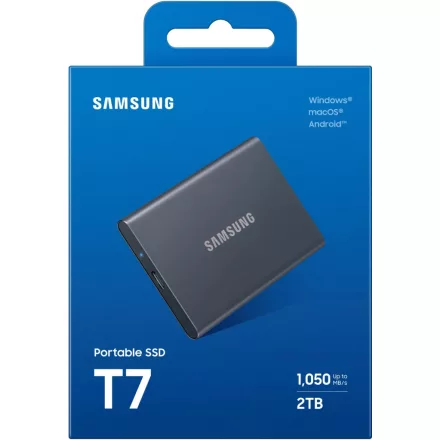 Samsung T7 2TB USB 3.2 fekete (MU-PC2T0T/WW) 