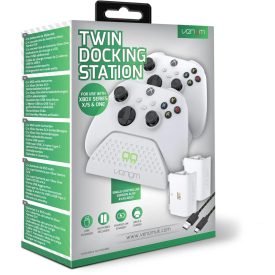   Venom VS2871 Xbox Series S/X & One fehér dupla töltőállomás+ 2db akkumulátor