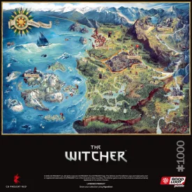   Good Loot Gaming Puzzle: The Witcher The Northern Realms Map, 1000 darabos puzzle
