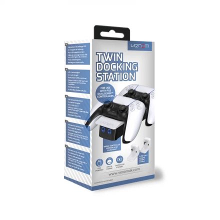 Venom VS5001 PS5 fehér dupla töltőállomás