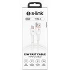 S-Link USB Type A to Type C 1 méteres adat és töltőkábel