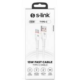   S-Link USB Type A to Type C 1 méteres adat és töltőkábel
