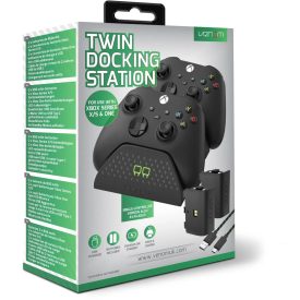   Venom VS2881 Xbox Series S/X & One fekete dupla töltőállomás + 2 db akkumulátor
