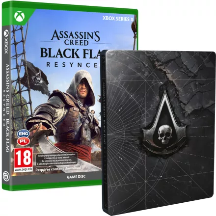 Assassin’s Creed Black Flag Resynced – Standard Edition + ajándék Steelbook és előrendelői DLC