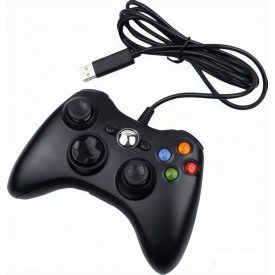   Froggiex FX-X360-PC-B Vezetékes Xbox 360/PC kompatibilis fekete kontroller (FX-X360-PC-B)
