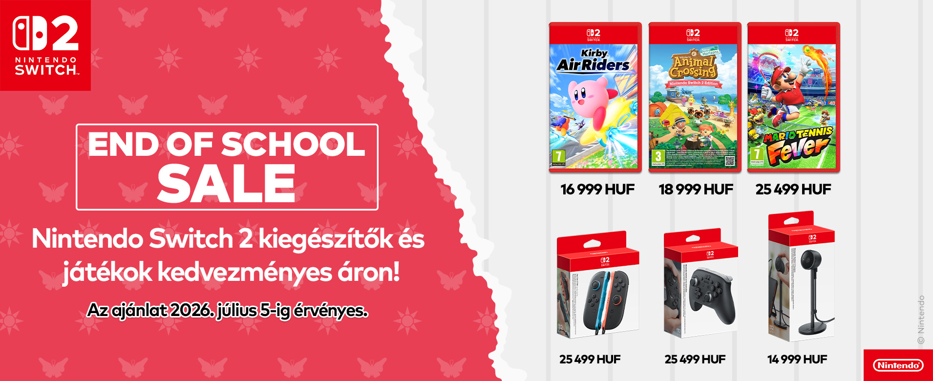 Elindult a Nintendo End of School Sale a PlatinumShopban