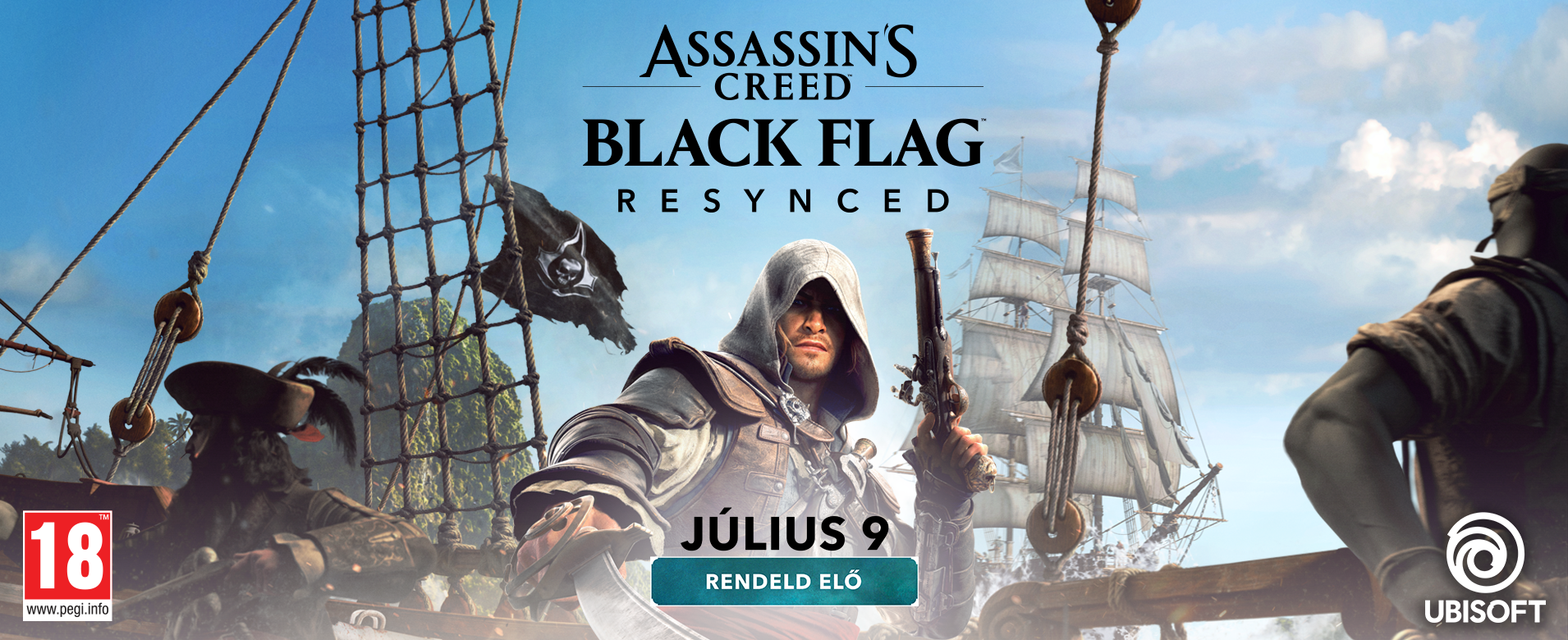 Előrendelhető az Assassin's Creed Black Flag Resynced