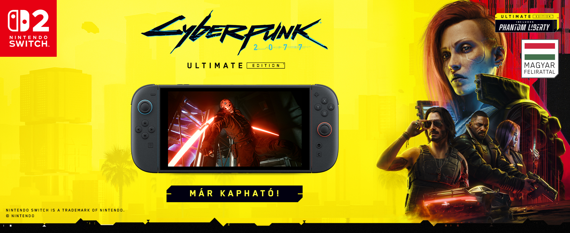 Válj Night City legendává Nintendo Switch™️ 2 konzolon