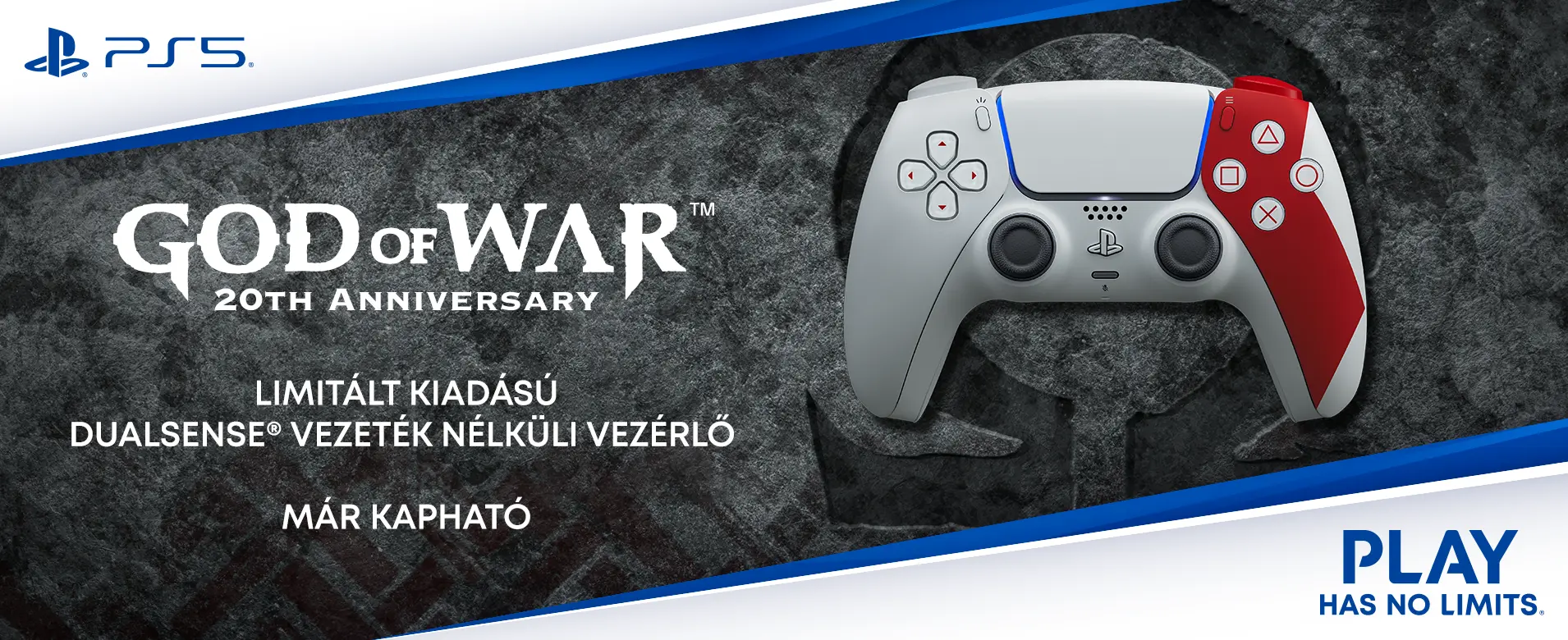 Megjelent a God of War 20. évfordulós DualSense kontroller